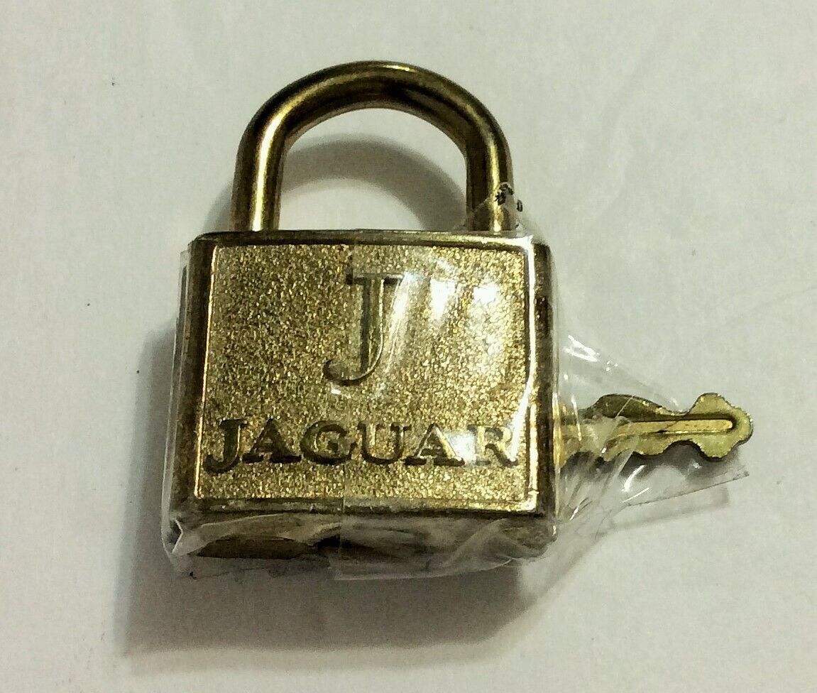 Jaguar Mini Brass Luggage Pad Lock (New)