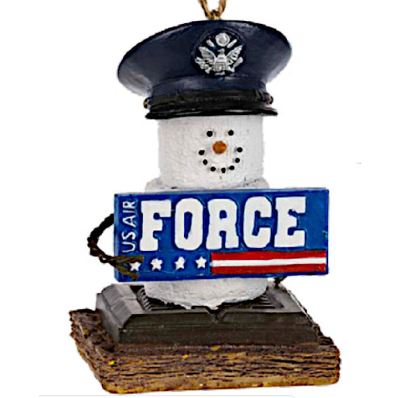 Smore Military Ornament -Select: Navy/Marine/Army/AirForce/CoastGuard/ThankYou