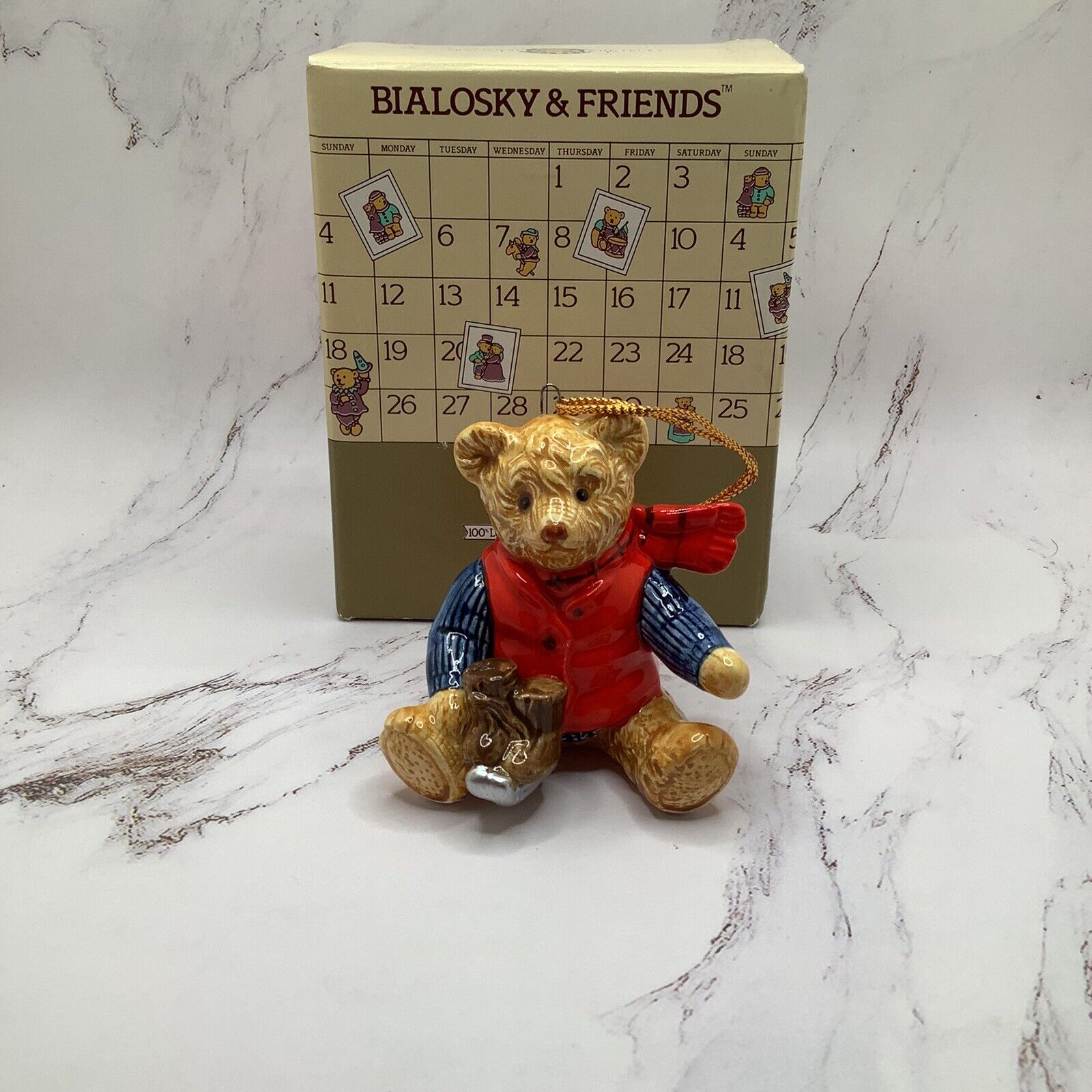 Vintage Goebel Bialosky & Friends Ceramic Teddy Bear Made In Japan 1985