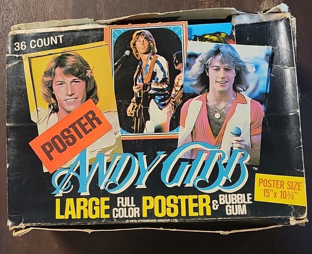 1978 Donruss Andy Gibb Bee Gees Posters 36 Pack Wax Box