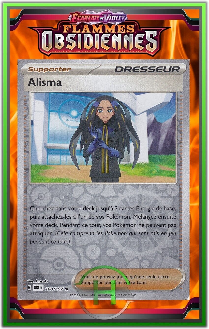 Reverse Alisma - EV3: Obsidian Flames - 188/197 - Pokemon Card FR New