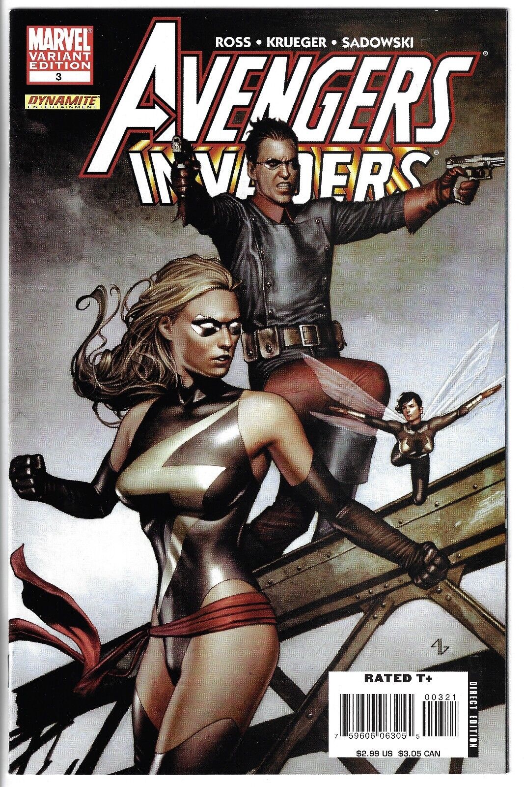 Avengers / Invaders #3 (2008) Adi Granov 1:25 Incentive Variant Cover