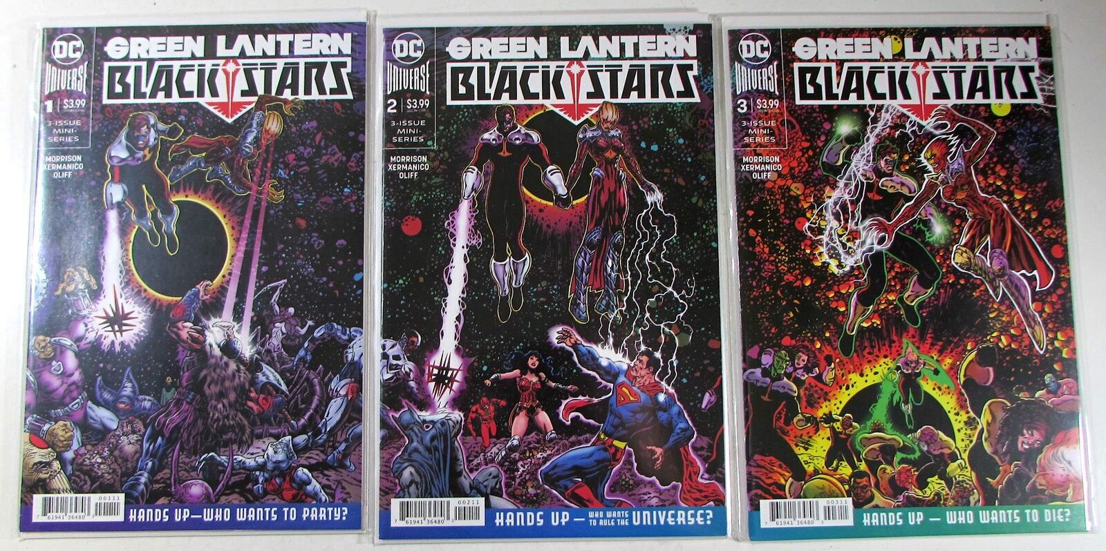 Green Lantern Black Stars Lot of 3 #1,2,3 DC Comics (2020) 1st Print Comic Books