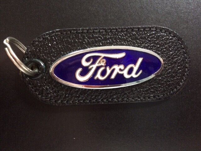 Leather Car Keychain Vintage Vintage Key Fob Keychain Ford New Old Stock
