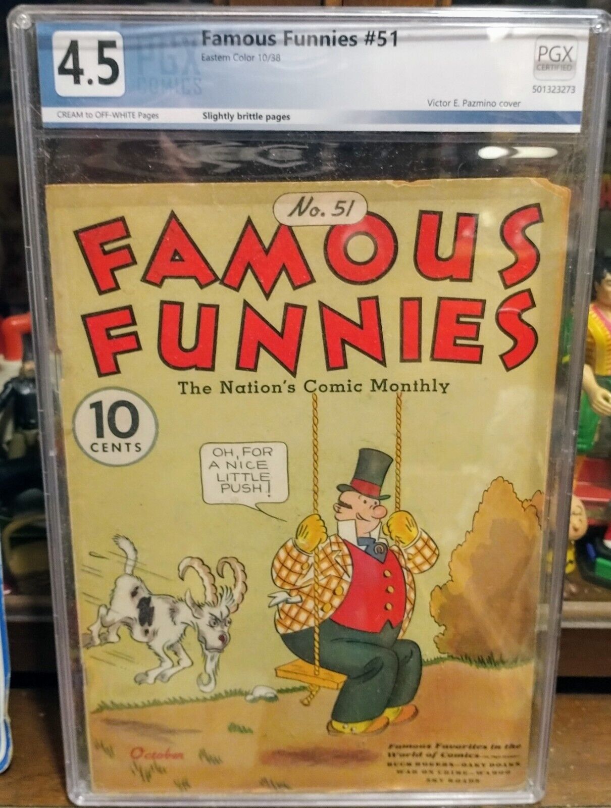 FAMOUS FUNNIES #51 (1938) EASTERN COLOR EARLY GOLDEN AGE COMIC PGX 4.5 CTOWP