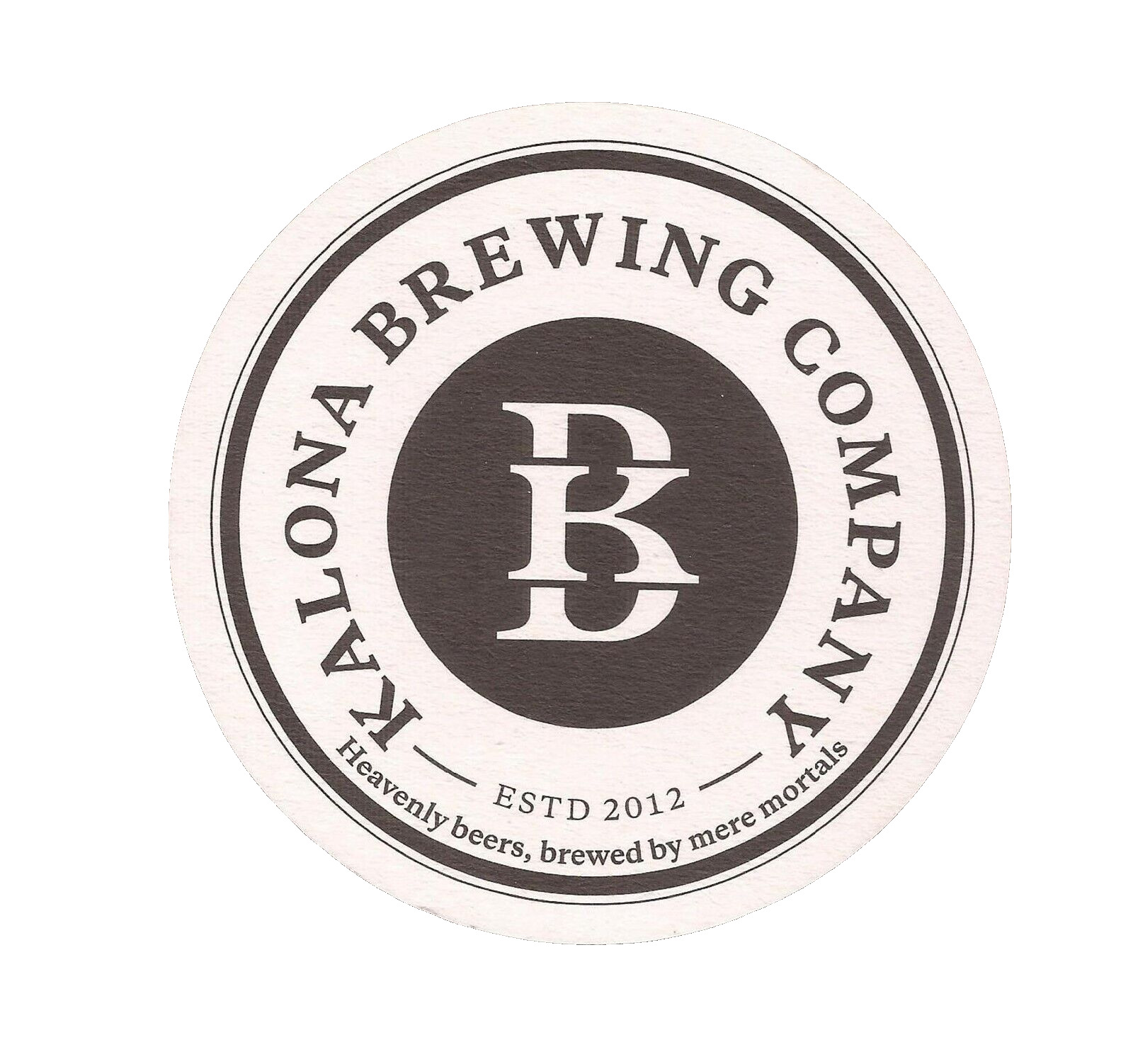Kalona Brewing Company Beer Coaster-Kalona Iowa-R435