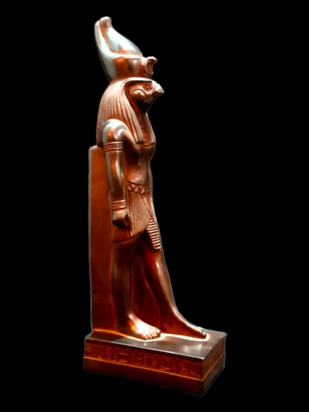 UNIQUE LARGE ANCIENT EGYPTIAN Statue Antiquities God Horus Falcon Hunting War