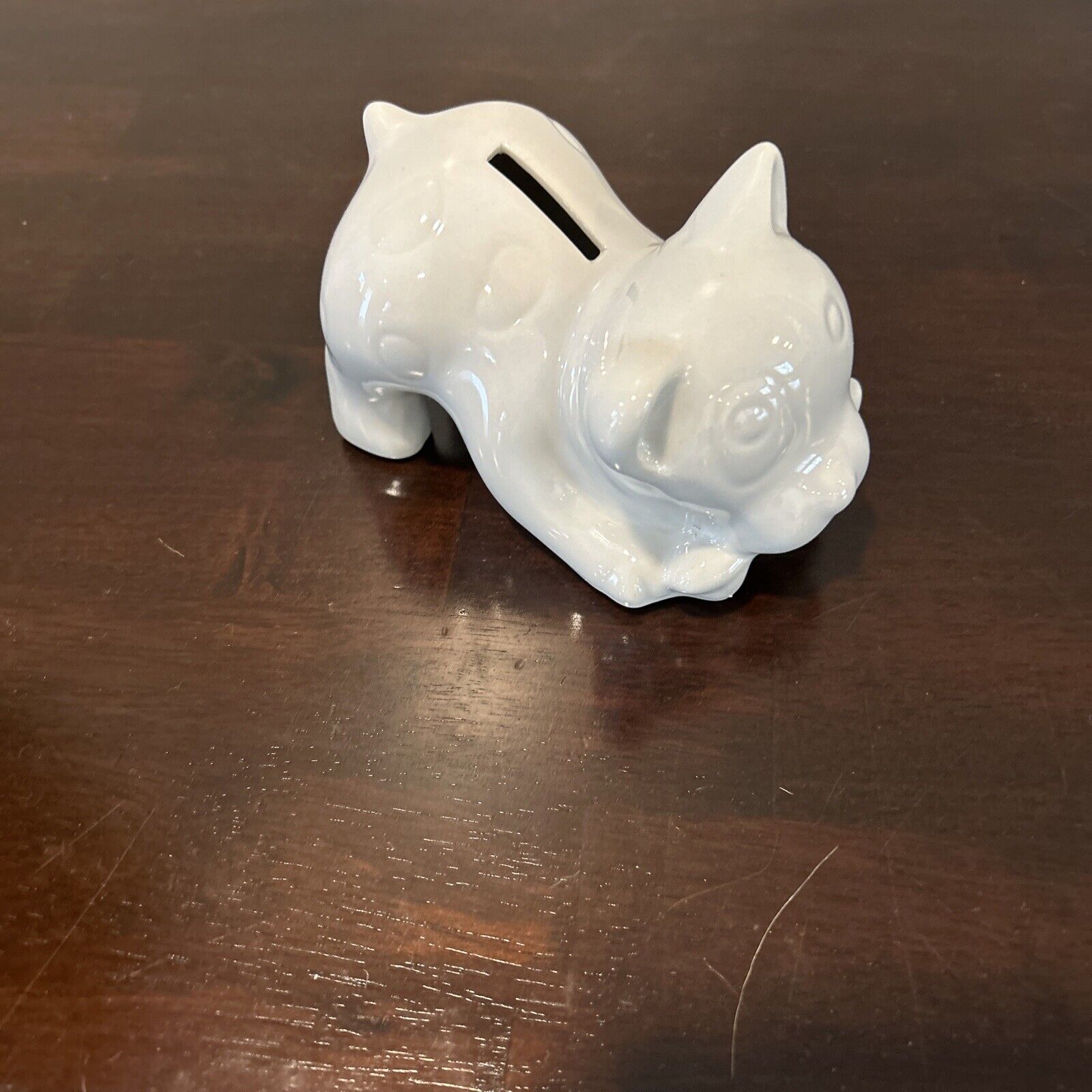 Rare Antique Ceramic Cat Piggy Savings Bank 5\