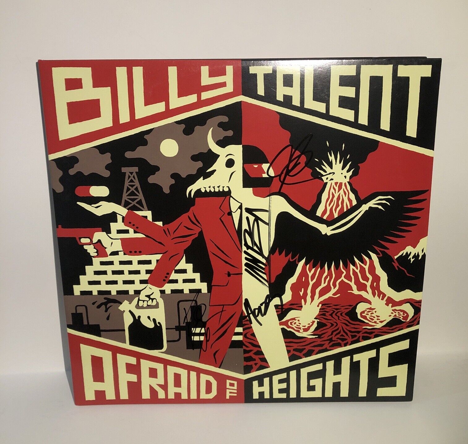 Billy Talent Autographed Vinyl Afraid Of Heights Signed Record Lp JSA PSA Guar.