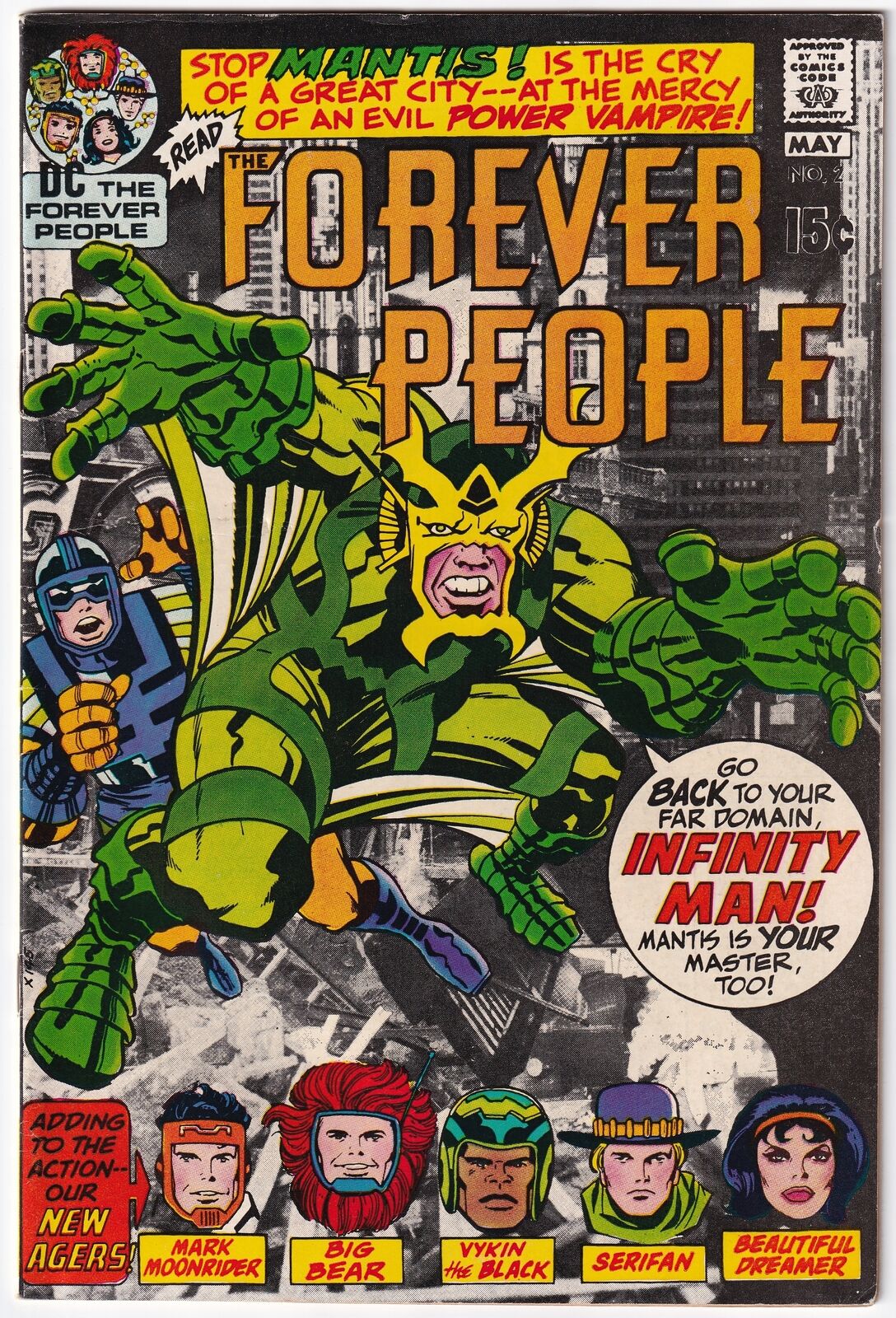 The Forever People #2 (DC, 1971) 1st Desaad and Mantis High Quality Scans.