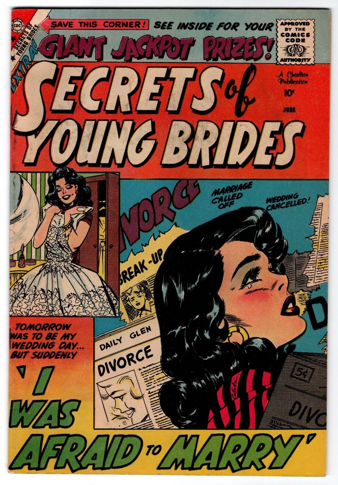Secrets Of Young Brides #14  G/VG 3.0  1959 Charlton romance