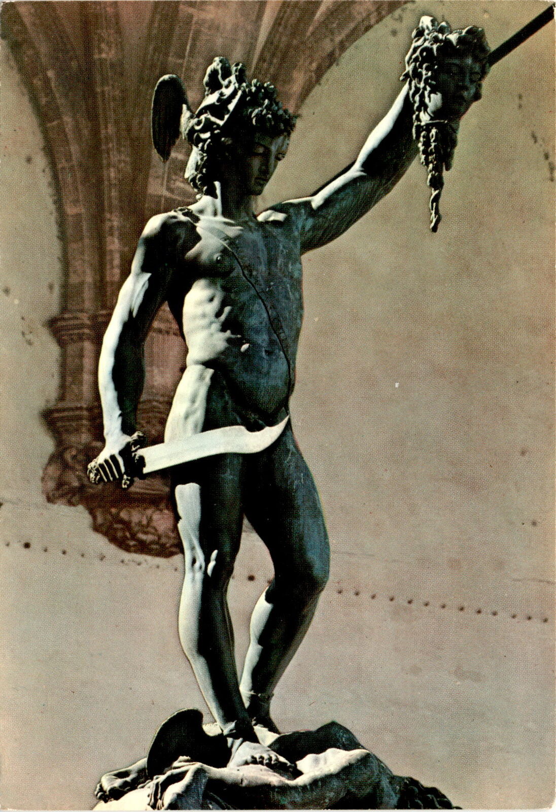 Perseus Statue in Florence: Cultural Elegance Postcard