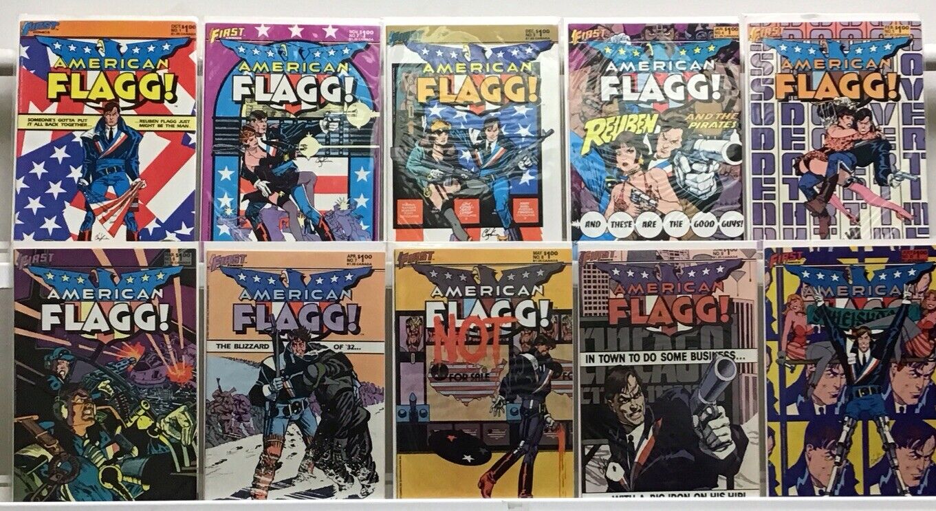 First Comics American Flagg Run Lot 1-10