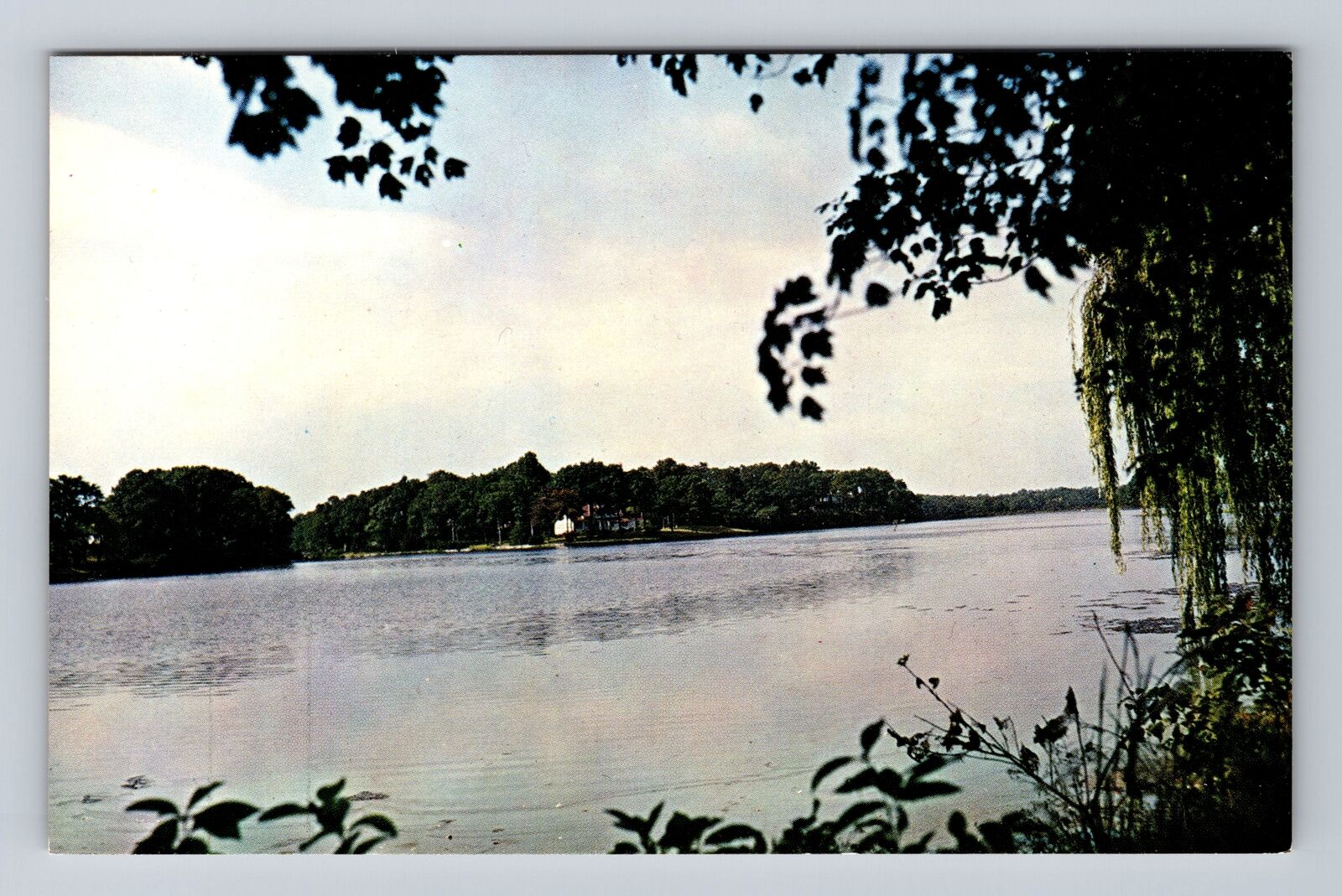 Milford DE-Delaware, Scenic View Haven Lake, Antique Souvenir Vintage Postcard