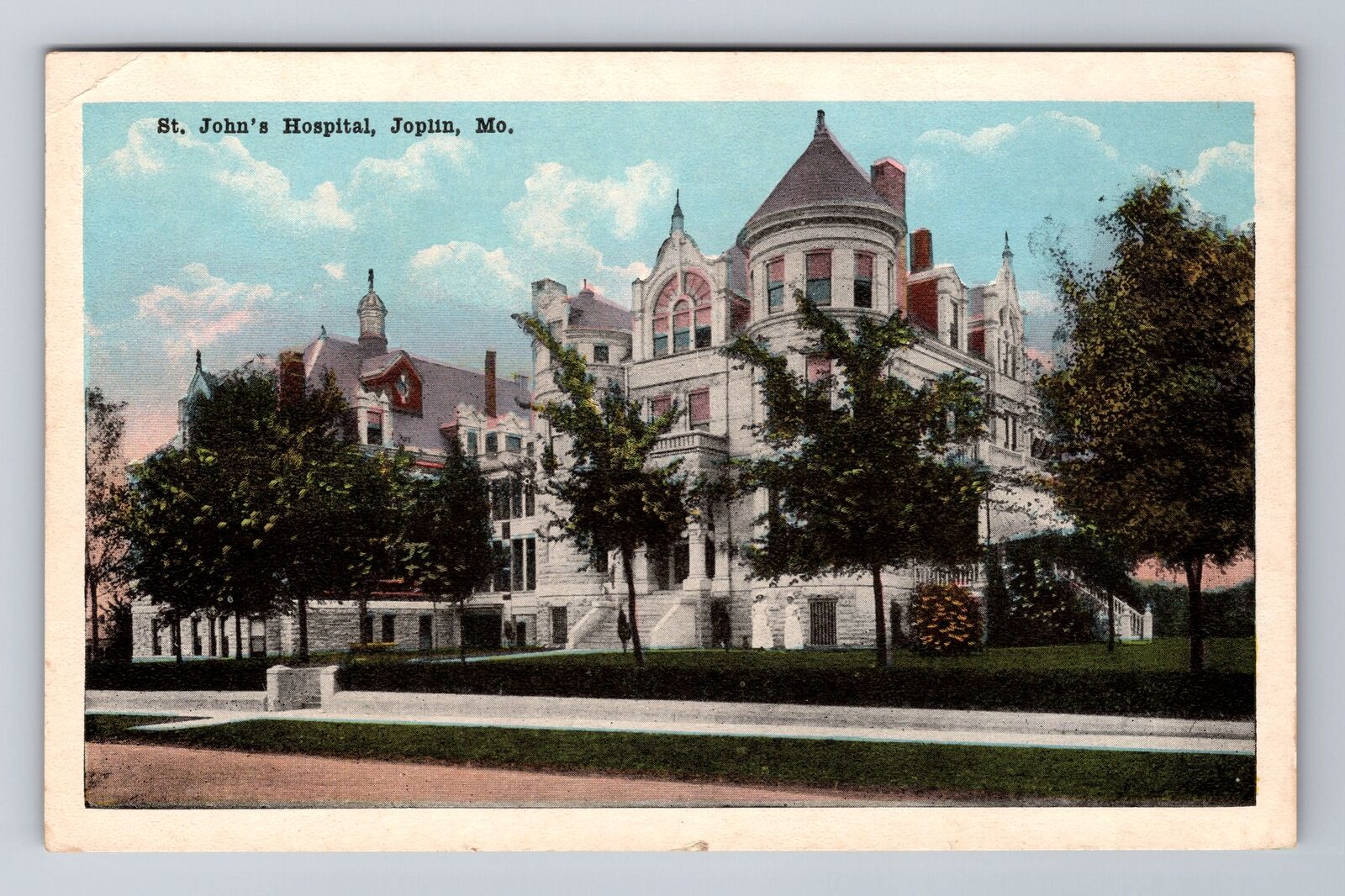 Joplin MO-Missouri, St John\'s Hospital, Antique, Vintage Souvenir Postcard