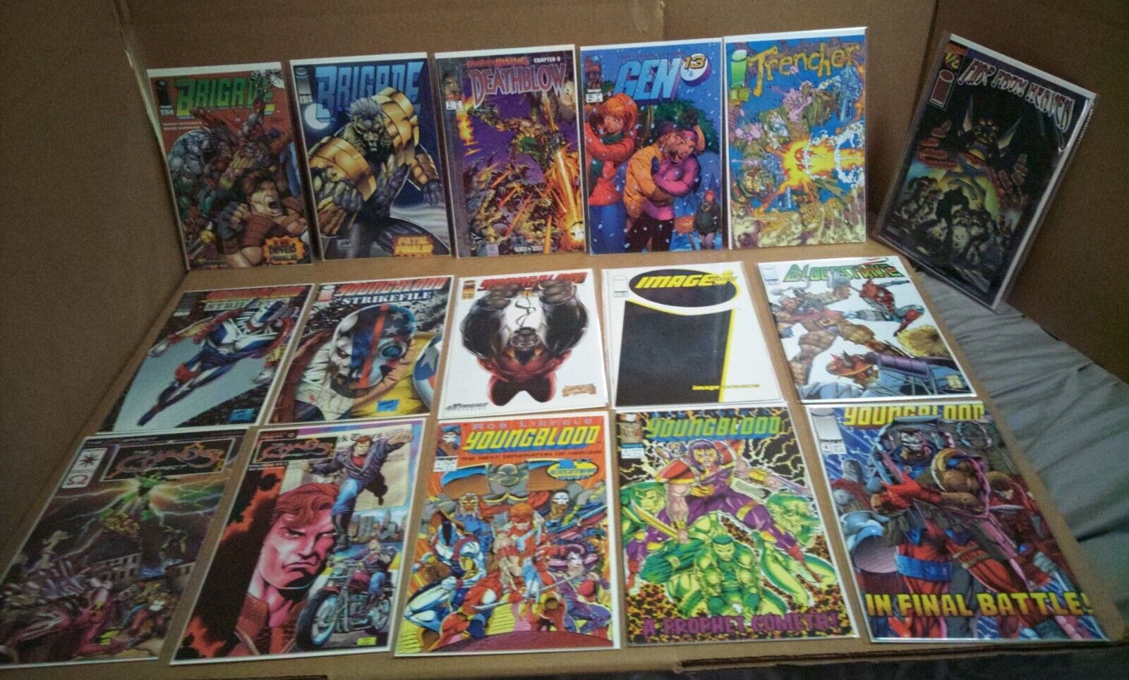Valiant/Image Comic Book Lot of 16 books Chaos Effect,Youngblood,Brigade,GEN13++