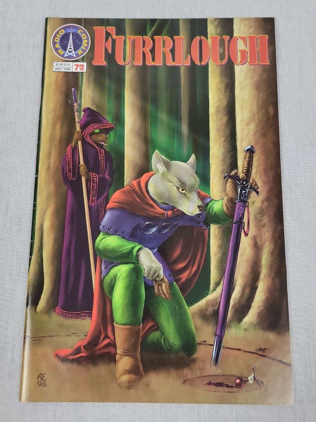 Furrlough #72 Radio Comix Anthropomorphic Furry Dec 1998 Comic Book