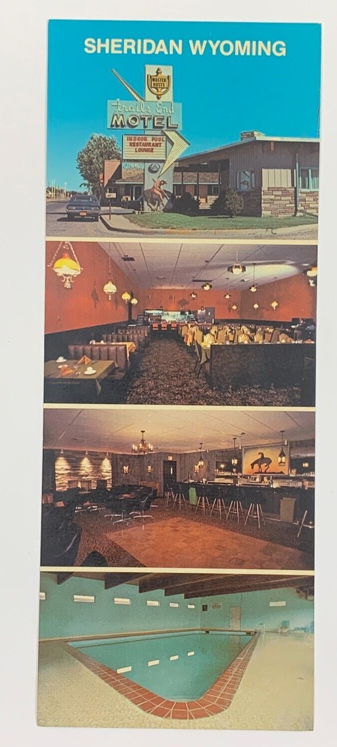 Trails End Motel One Stop Convenience Sheridan Wyoming Multiview Postcard Unpost