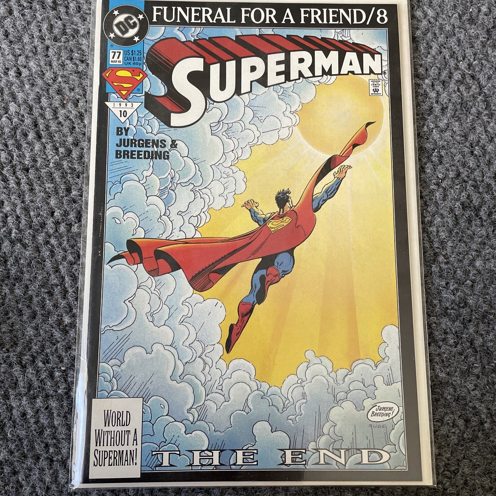 Superman # 77 (Mar, 1993) Funeral For A Friend/8 (DC Comics) (VF)