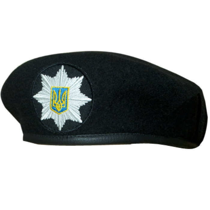 real berets of the Ukrainian police black 100% wool size 59 , L