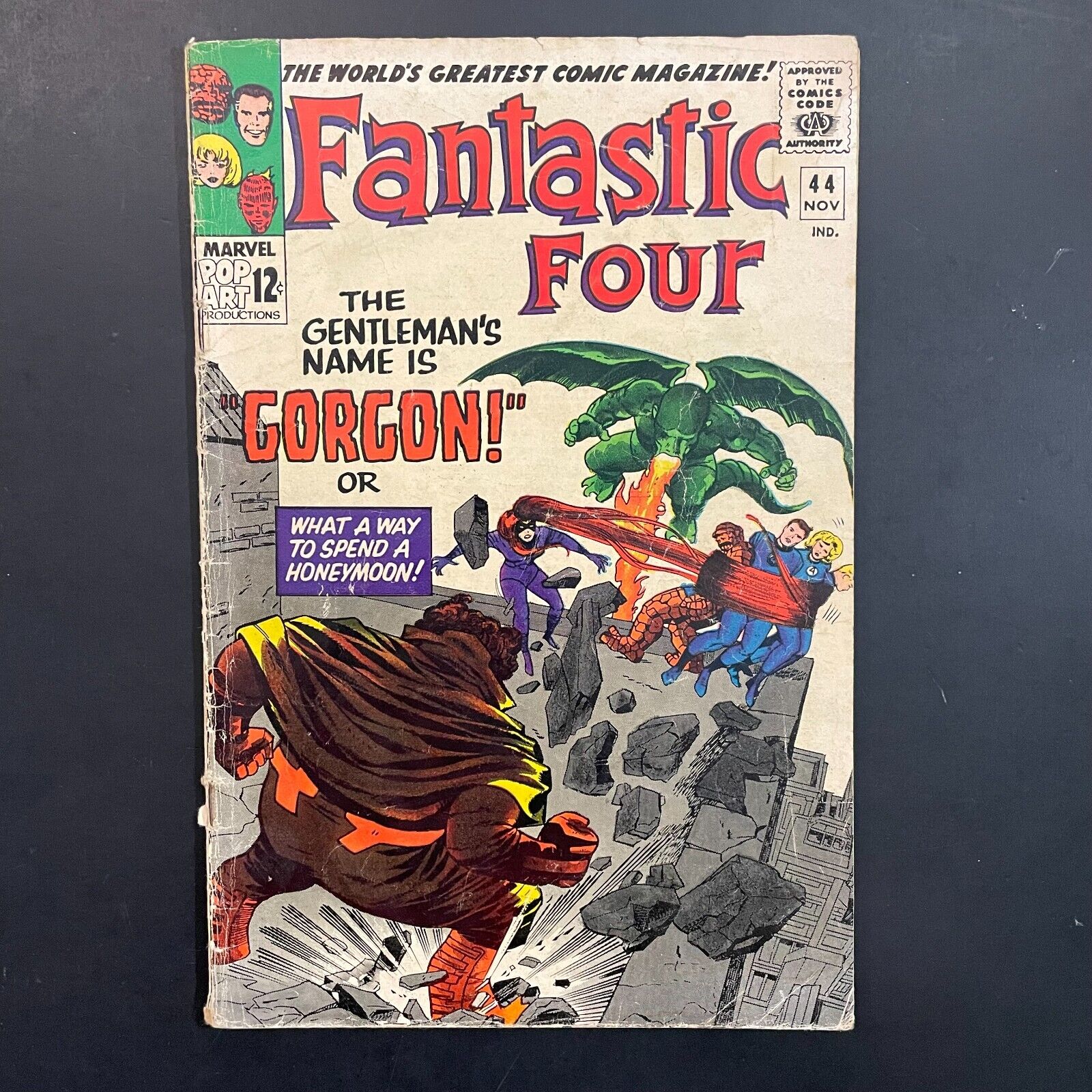 Fantastic Four 44 KEY 1st Gorgon Silver Age Marvel 1965 Stan Lee Jack Kirby FF