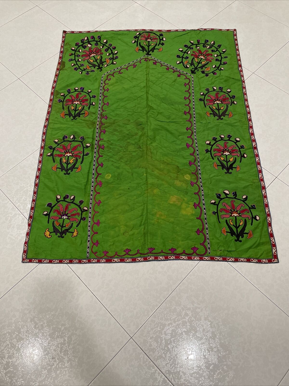 Antique Middle Eastern Suzani Textile, 54”x40\