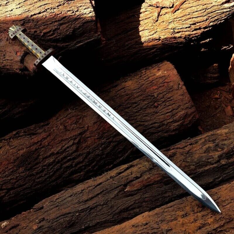 Handmade Viking  Sword  Ragnar Lothbrok  sword Battle Ready with Sheath