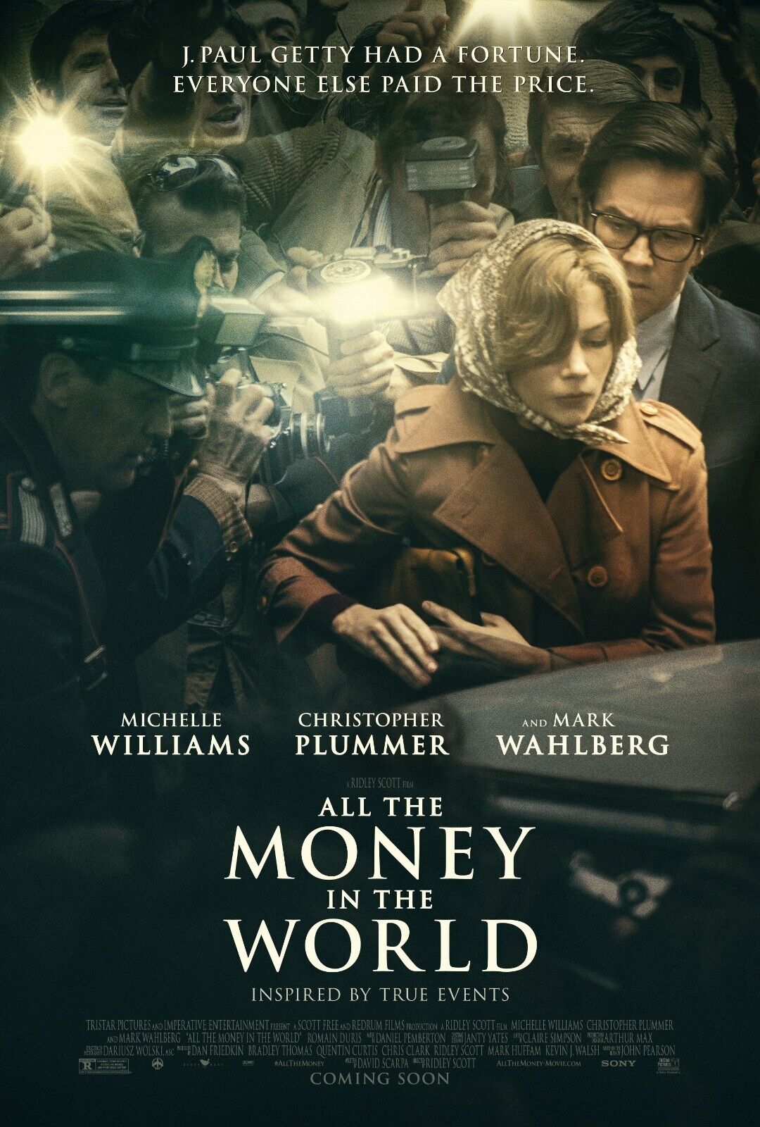 All The Money in The World Movie Poster 2017 - 11x17 Inches | NEW USA