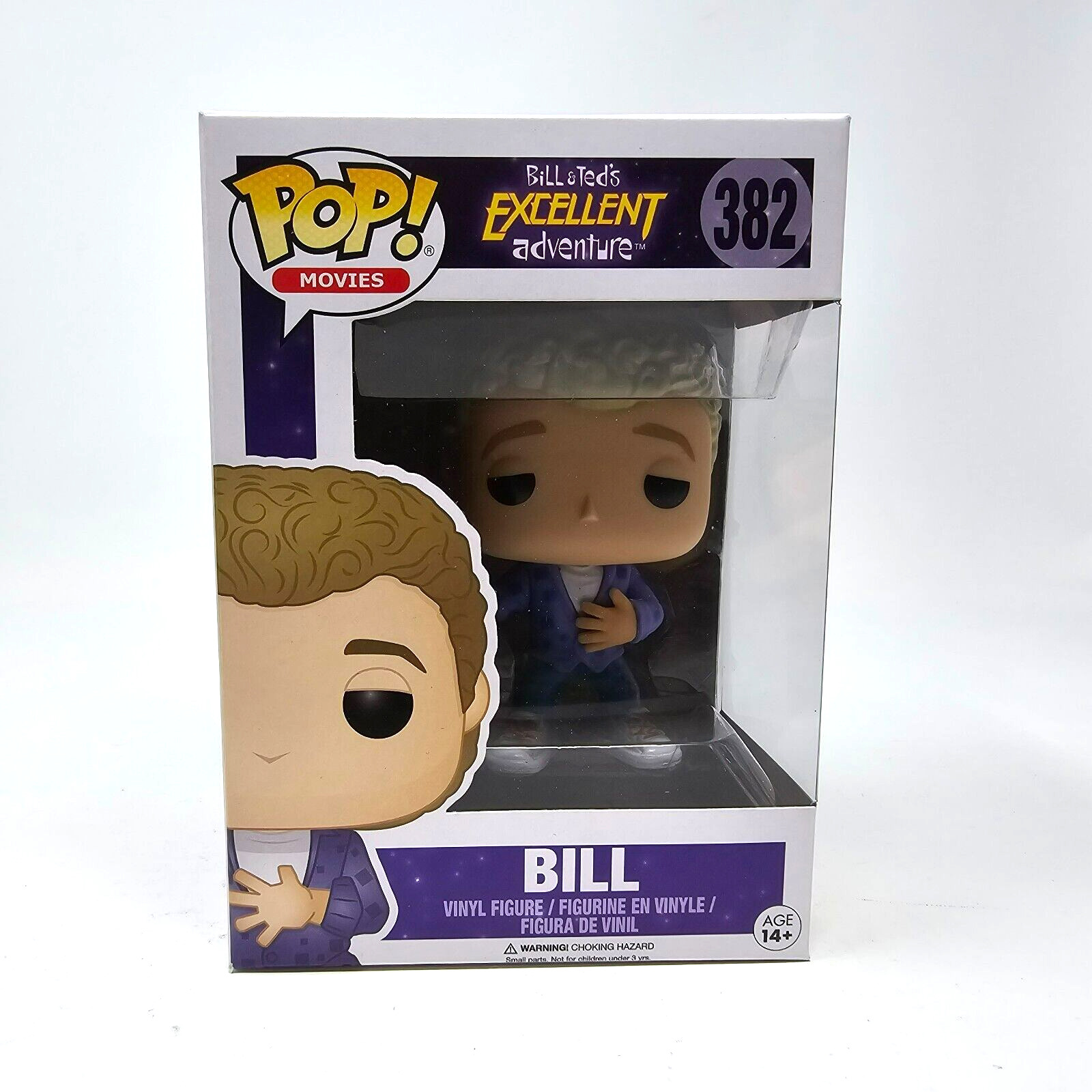 Funko Pop Movies Bill and Ted\'s Excellent Adventure Bill #382 With Protector