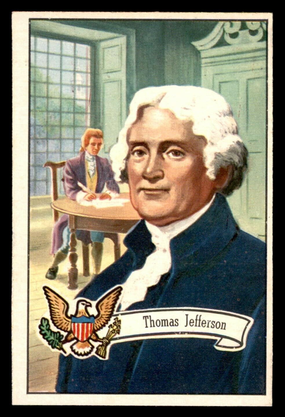 1956 Topps U.S. Presidents #5 Thomas Jefferson EX/MT