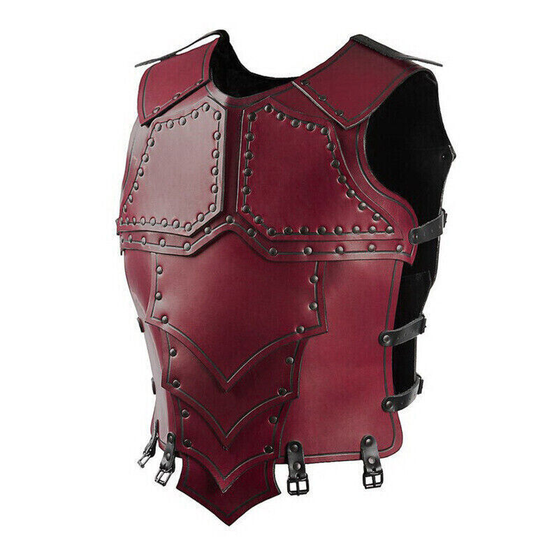 Medieval Viking Warrior PU Leather Chest ArmorCosplay Costume Armor Chest Vest