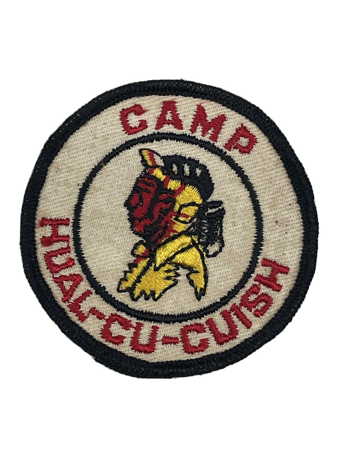 VTG 1950s CAMP HUAL CU CUISH Boy Scout PATCH San Diego County Council California