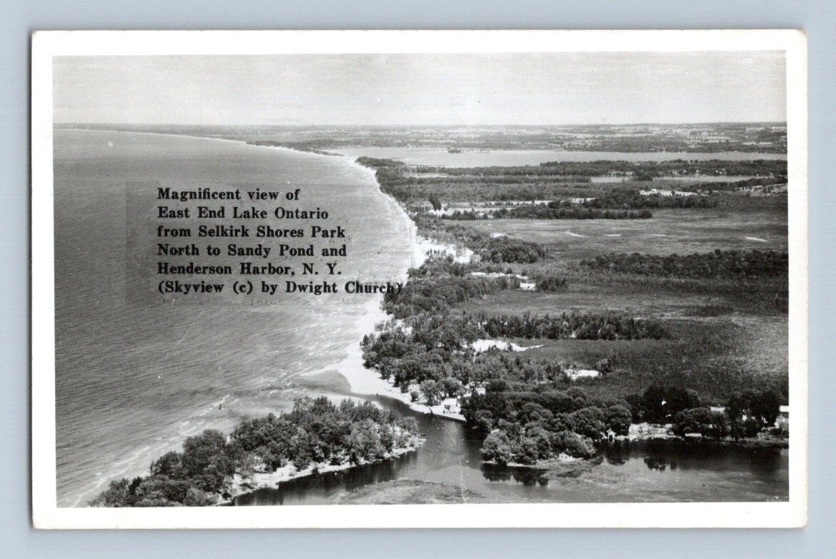 RPPC 1953. LAKE ONTARIO FROM SELKIRK SHORES PARK, NY. POSTCARD. HH18