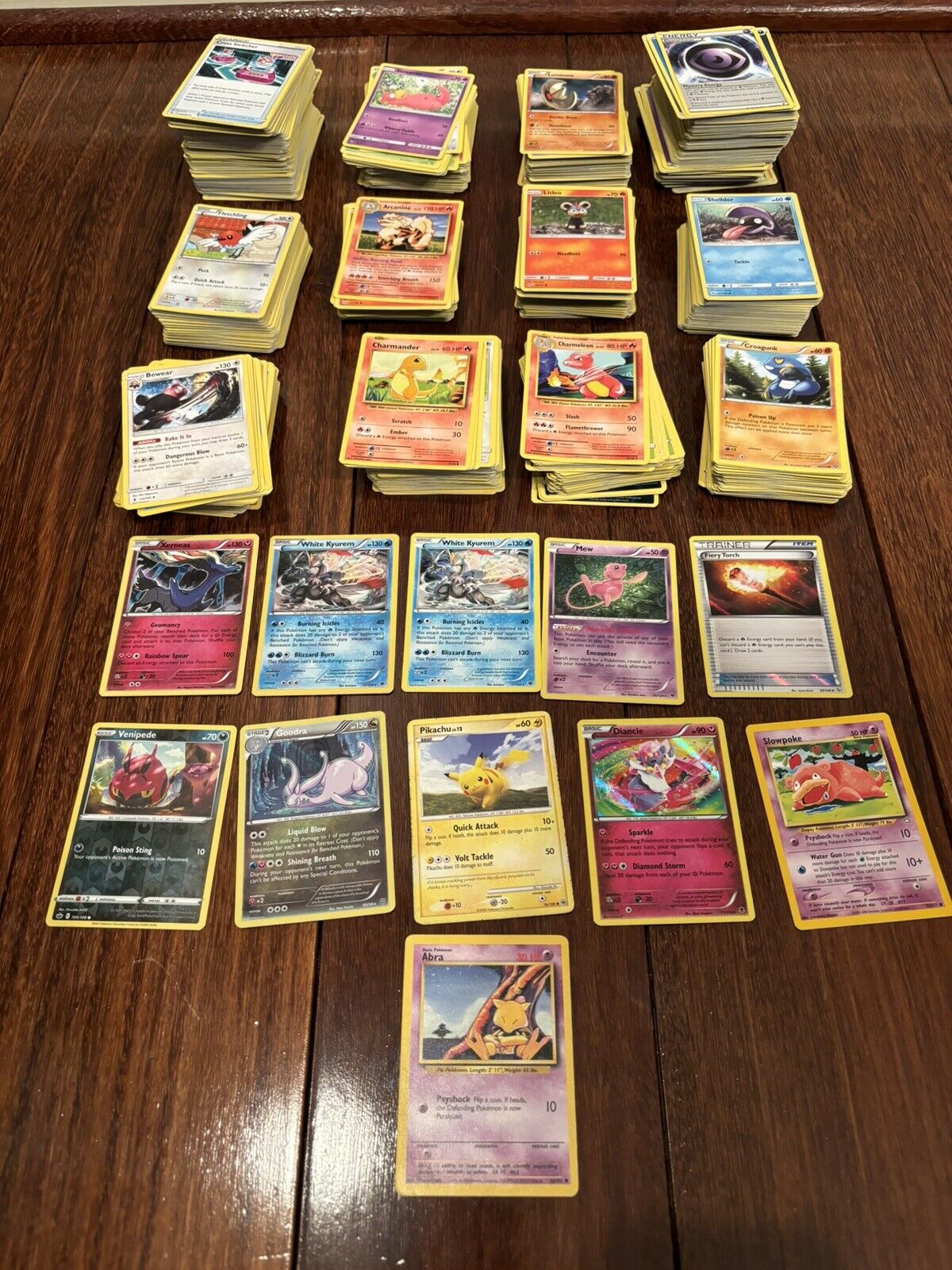Pokemon Trading Card Lot of 1,000+ Assorted Cards Various Years - See Photos