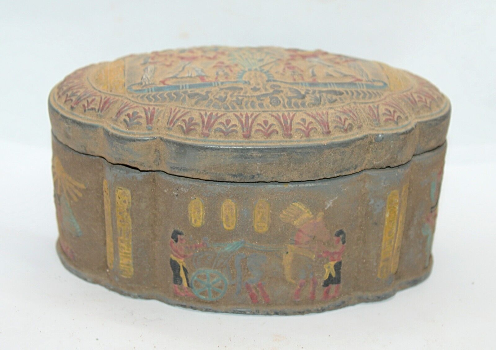 Rare Antique Ancient Egyptian Pharaonic Jewelry Box