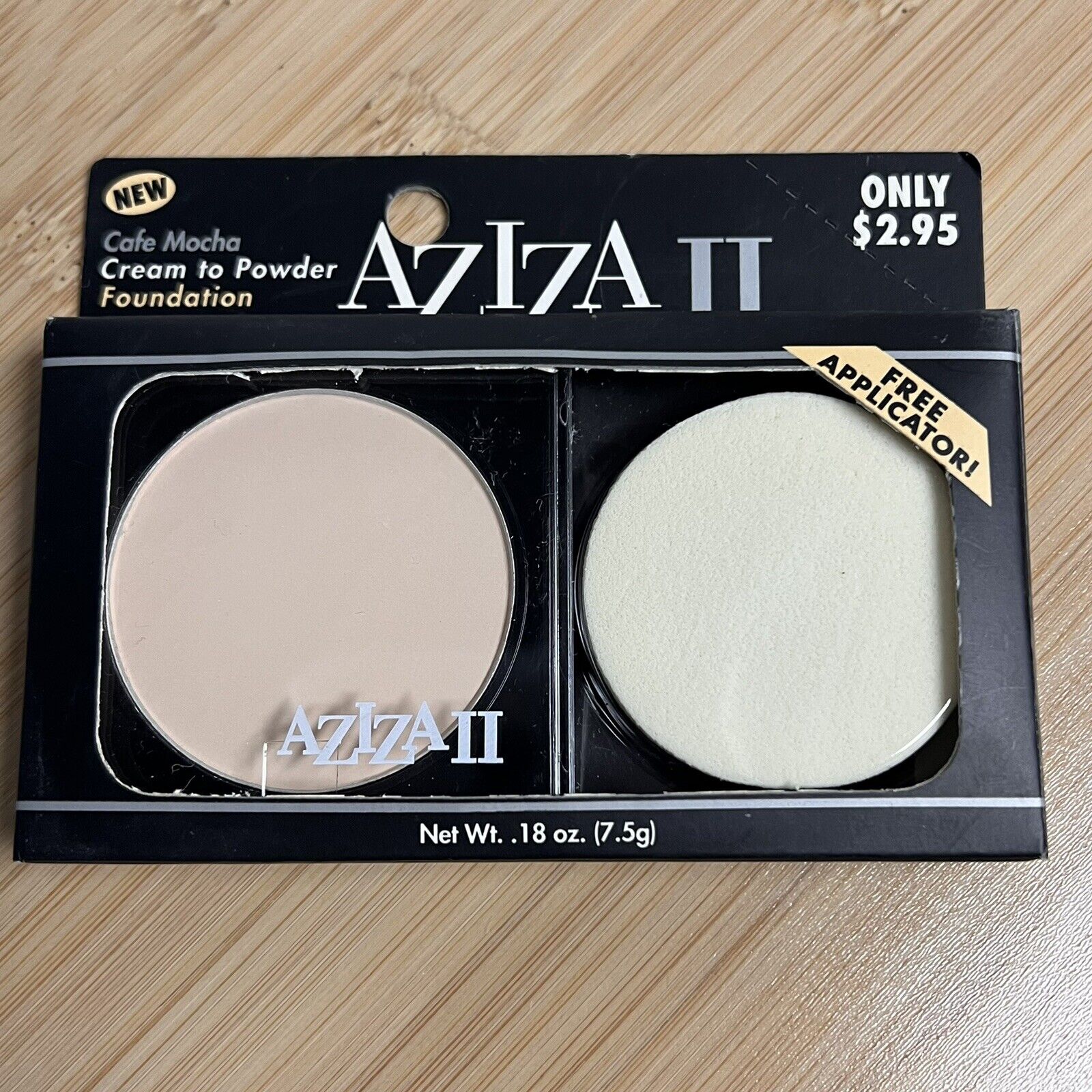 Vintage Aziza II Cream To Powder Foundation Cafe Mocha Prop NOS VHTF RARE