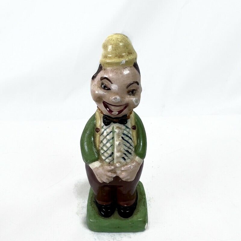 Vintage 2 Faced Happy Sad Man Figure Ceramic 4 1/4\