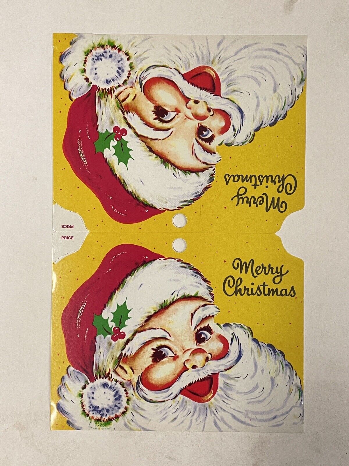 Vintage Large 7” Wide Santa Header Card For Christmas Stocking  Lot Of 10