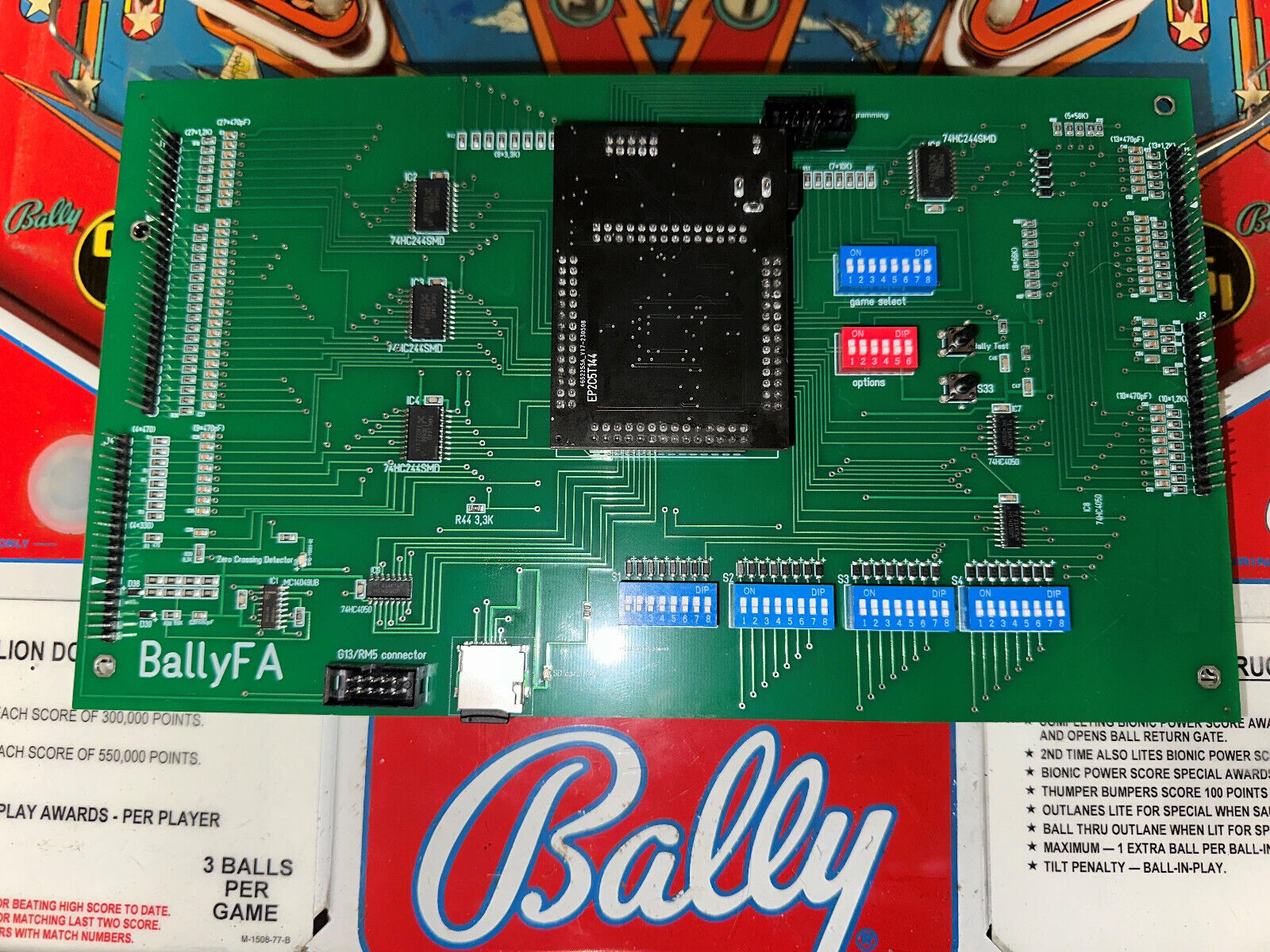 MPU Replacement Board for ALL Bally -17, -35 / Stern MPU 100 pinballs 1977-84