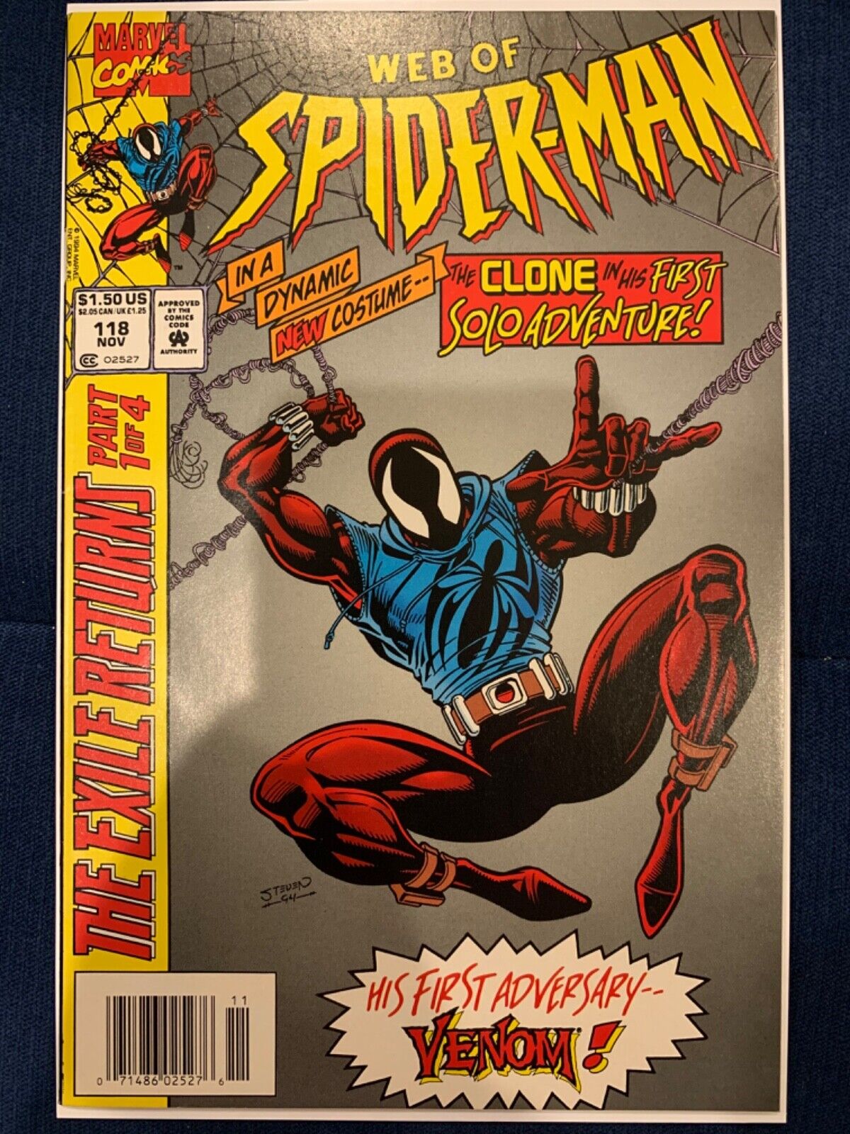 Web of Spider-Man #118 Newsstand NM, First Scarlet Spider