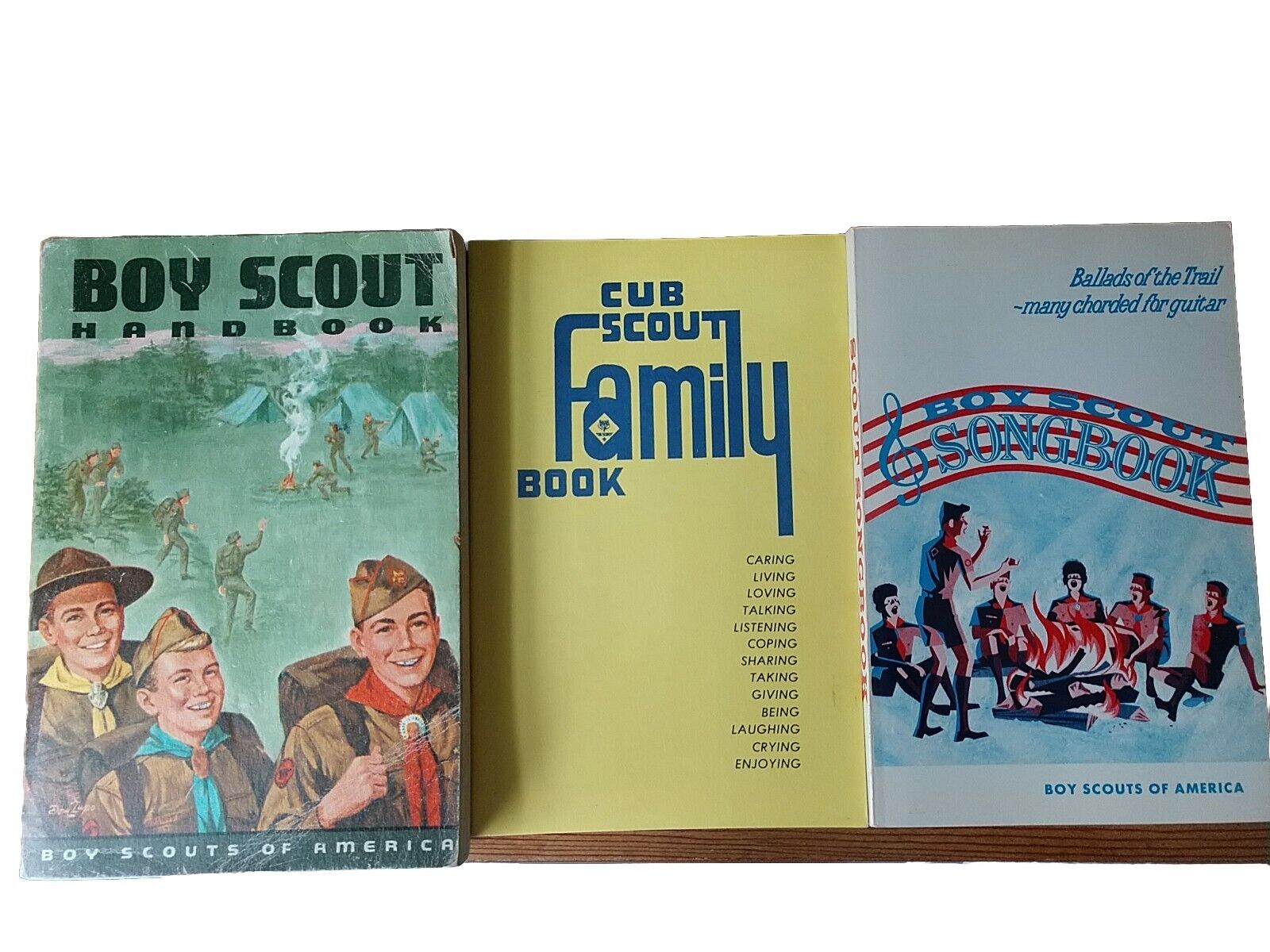Lot Of 3 Vintage Boy Scouts Books W/  Handbook From 1968