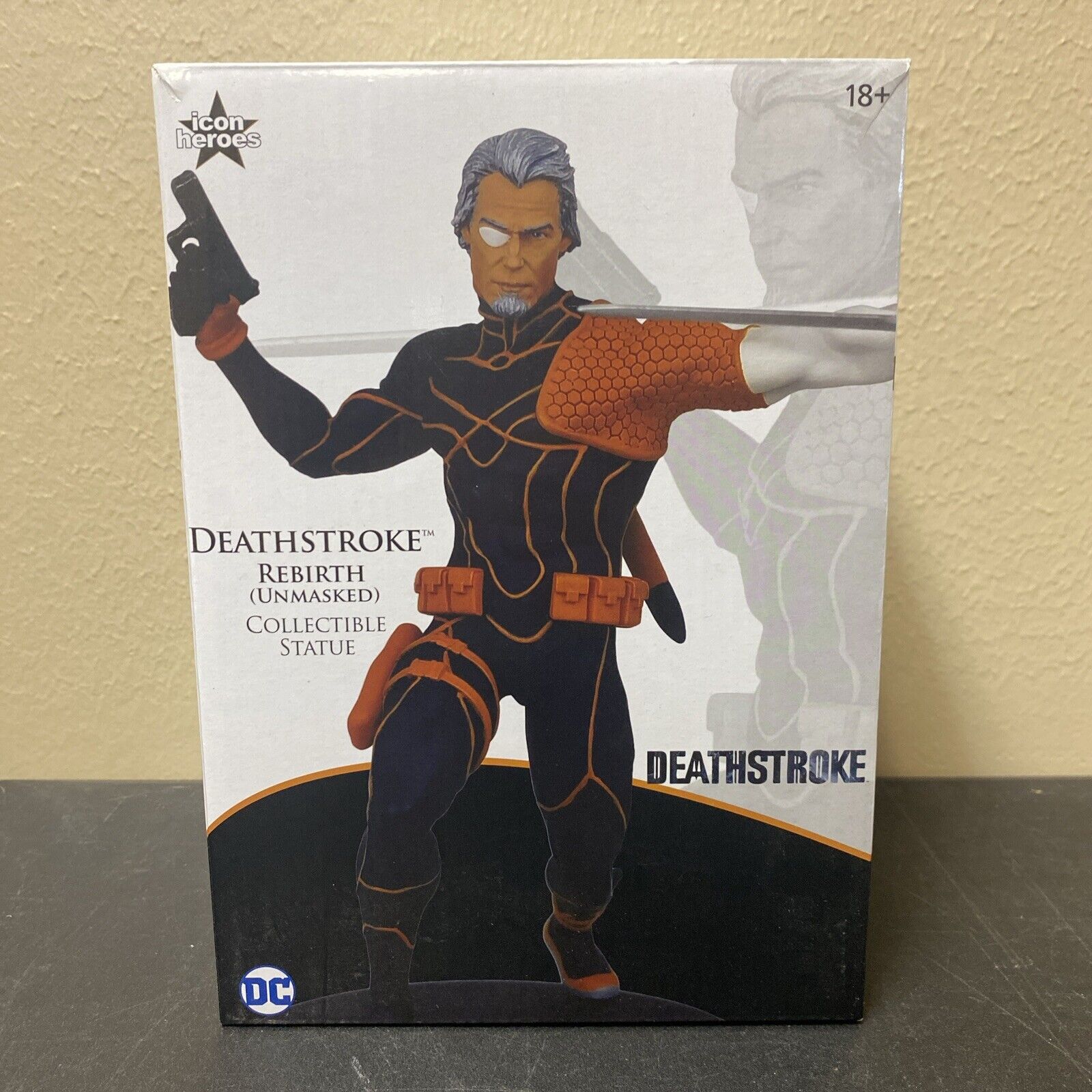 DC Comics Rebirth DEATHSTROKE Unmasked Statue Icon Heroes LIMITED To 500 NEW