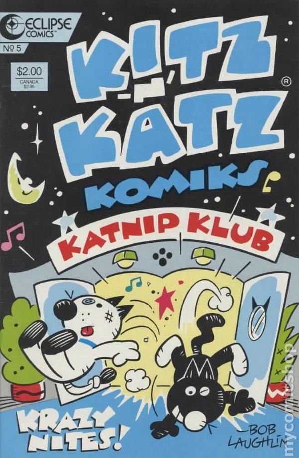 Kitz \'N Katz Komiks #5 VF 1987 Stock Image