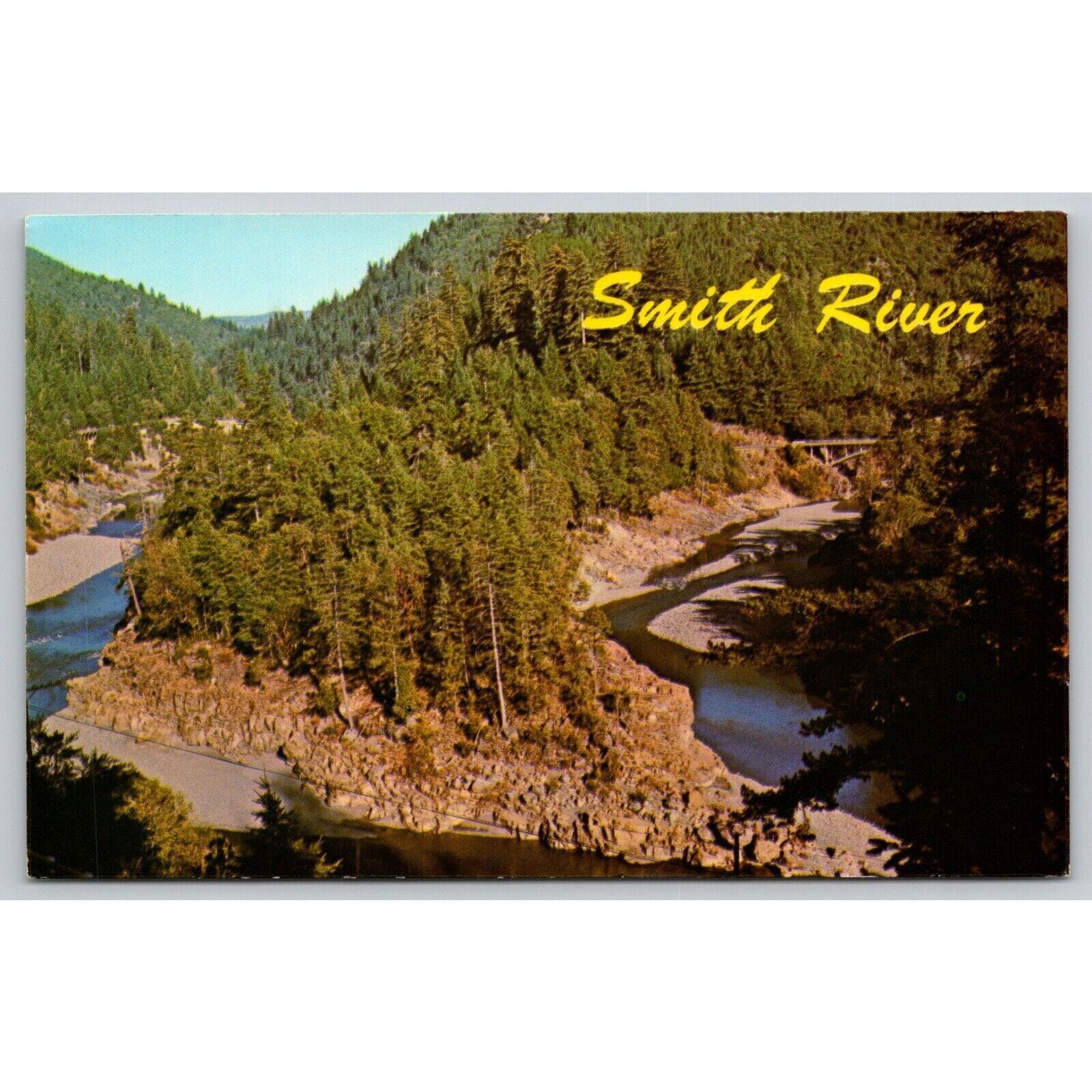 Postcard OR Grants Pass The Forks In The Smith River Seen From Redwoods Highway