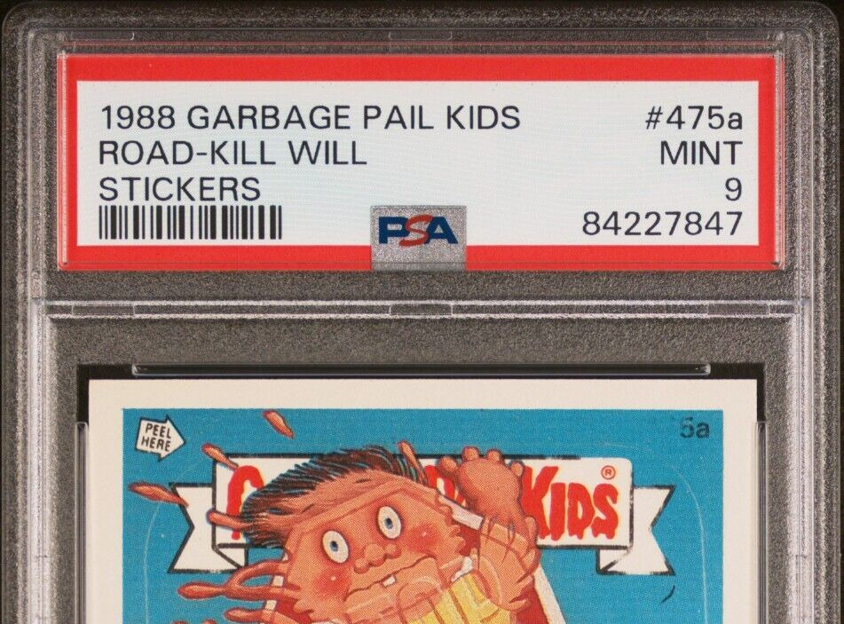 1988 Topps Garbage Pail Kids OS12 Road-Kill Will 475a BANNER ERROR PSA 9 Mint