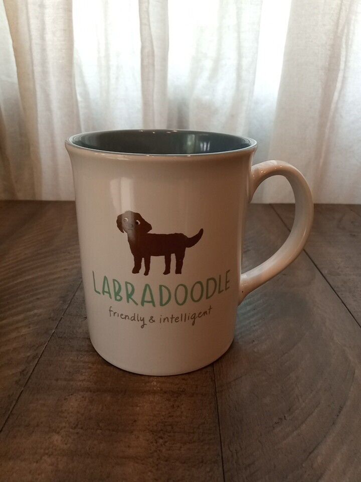 LABRADOODLE Friendly And Intelligent Dog Fringe Studio Mug Cup Stoneware 