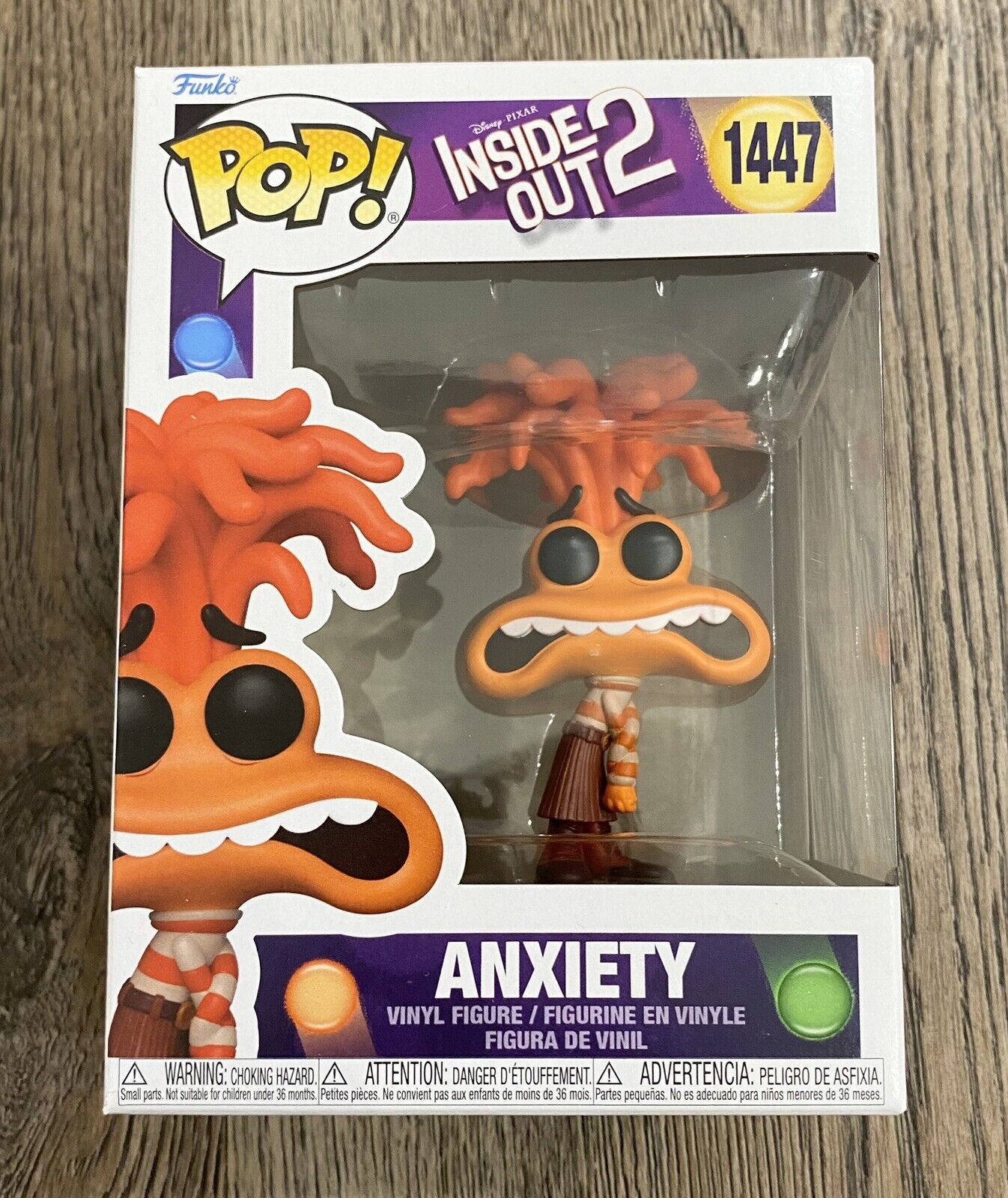 Funko Pop Disney - Inside Out 2: Anxiety #1447 w/ Protector IN HAND