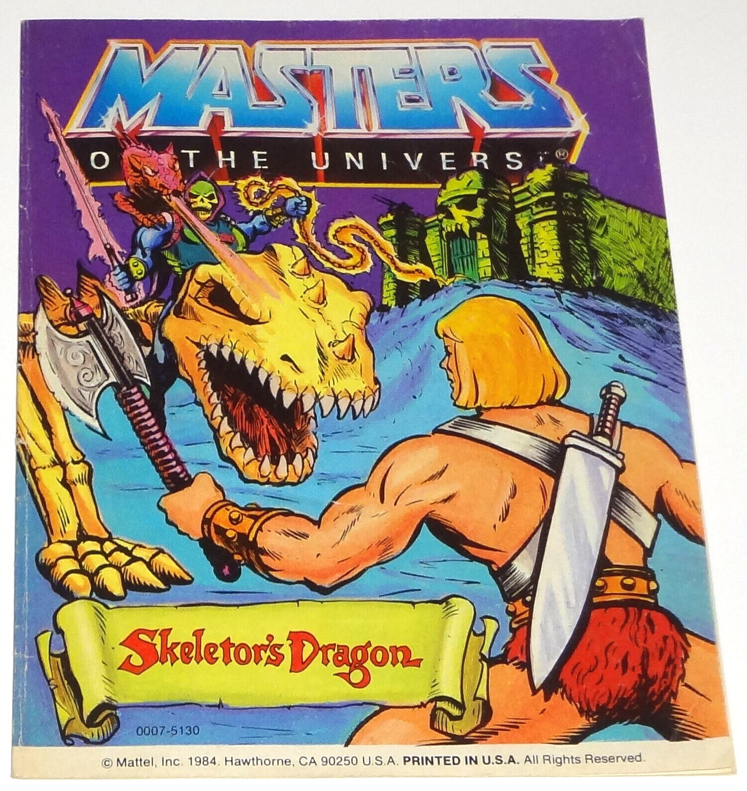 1984 MATTEL MASTERS OF THE UNIVERSE SKELETOR\'S DRAGON #22 MINI COMIC MOTU HE-MAN