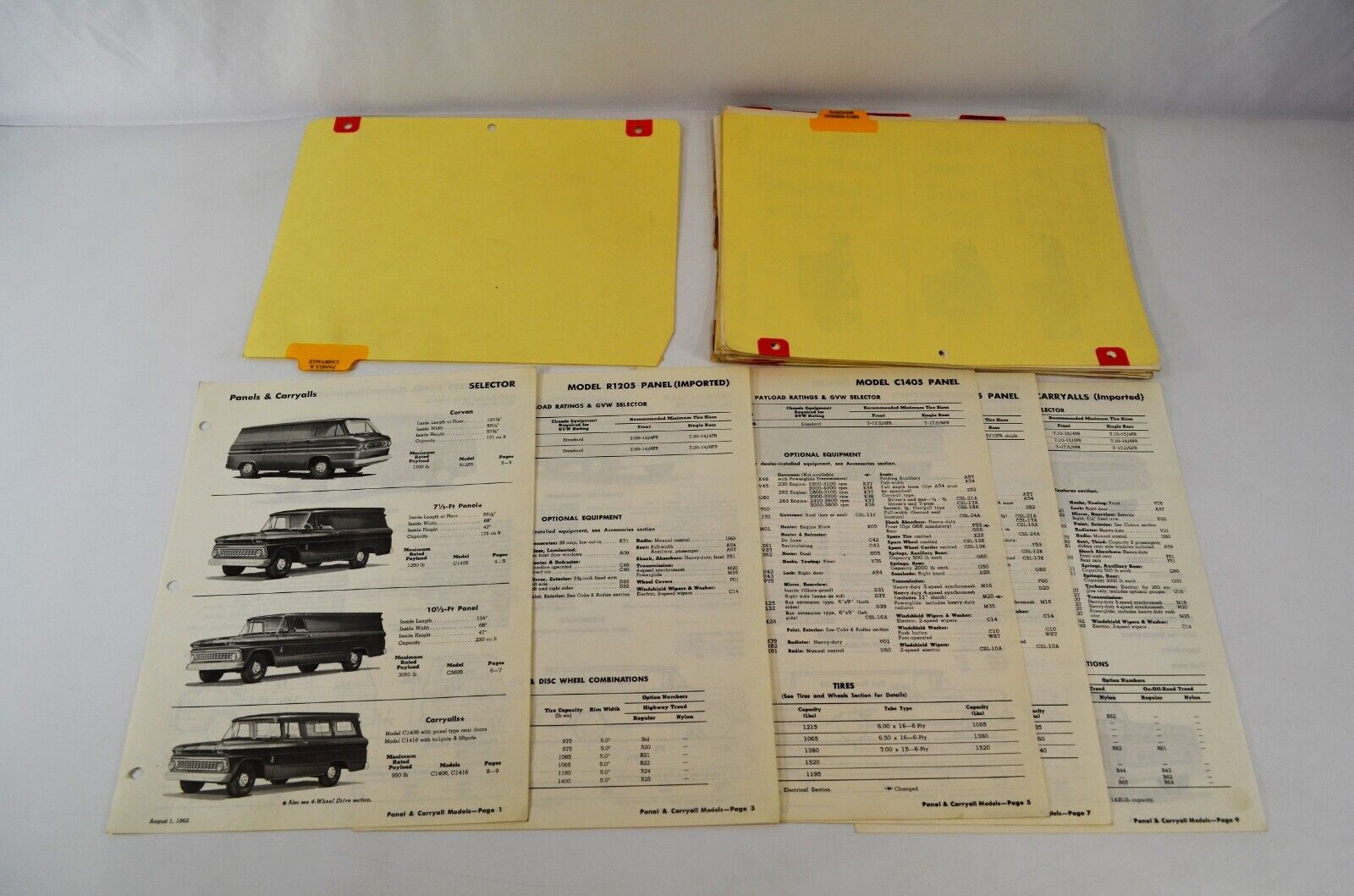 1960s Chevy Trucks Diagrams Specifications Panel Vans Chassis Brochures Vtg