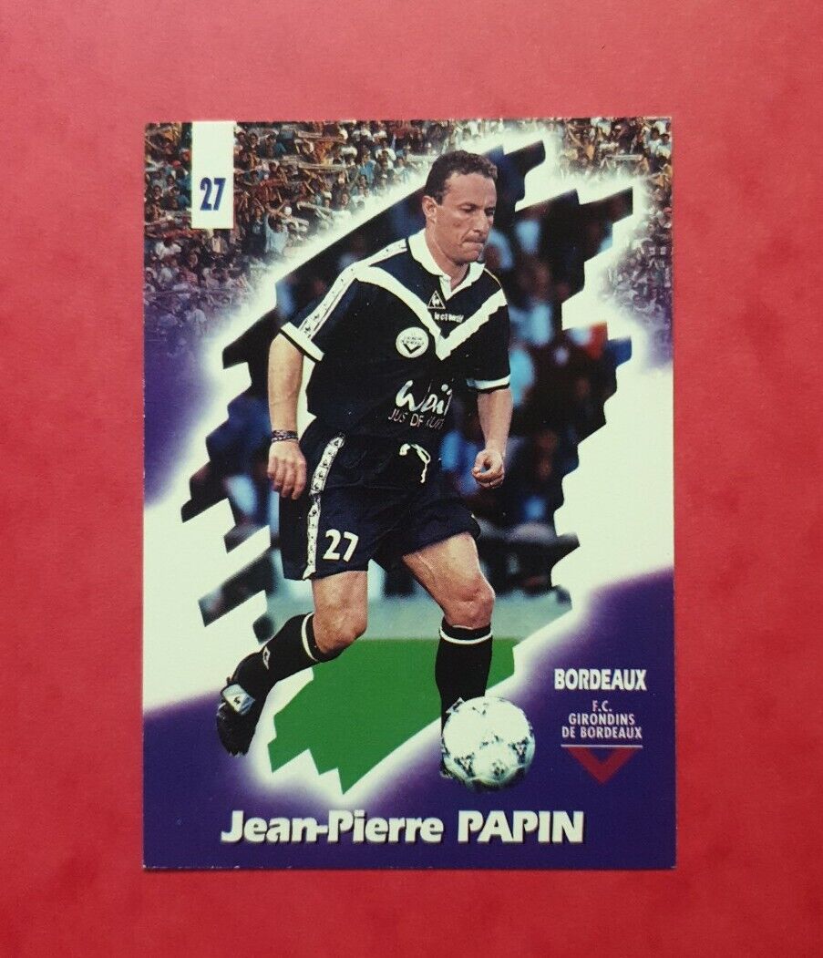 JEAN-PIERRE PAPIN #27 BORDEAUX 1997-1998 PANINI FOOT CARDS 98 FRANCE
